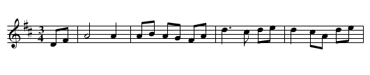 Waltz from Orsa - staff notation