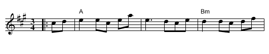 Waltz from Pajala - staff notation