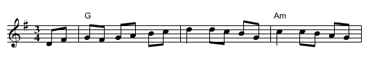 Waltz from Pennou Skoulm - staff notation