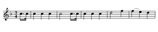 WALTZ FROM SEMIRAMIS - staff notation