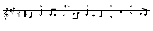 Waltz medley #1 - staff notation