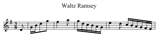 Waltz Ramsey - staff notation