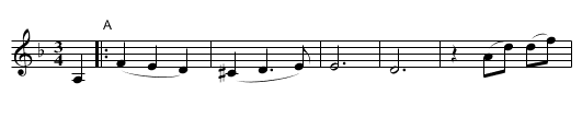 Waltz Razbitaya Zhizn (A Broken Life) - staff notation