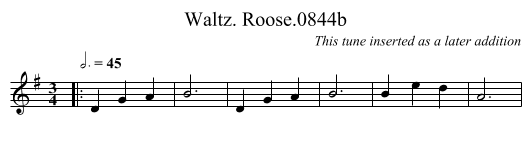 Waltz. Roose.0844b - staff notation