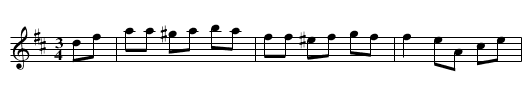 Waltz - staff notation