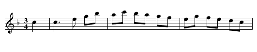 Waltz - staff notation