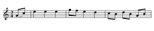 Waltz - staff notation