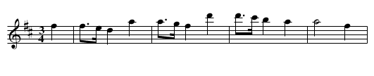 Waltz - staff notation