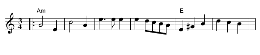 Waltz - staff notation