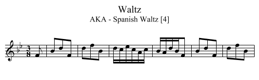 Waltz - staff notation