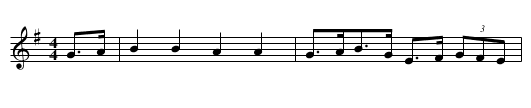 Waltzing Matilda - staff notation