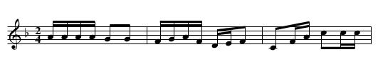 Waltzing Matilda - staff notation