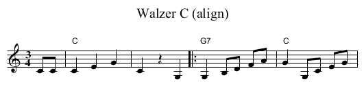 Walzer C (align) - staff notation