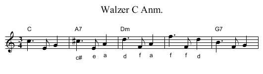 Walzer C Anm. - staff notation