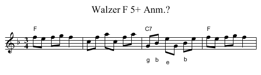 Walzer F 5+ Anm.? - staff notation
