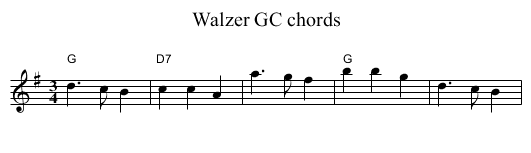 Walzer GC chords - staff notation