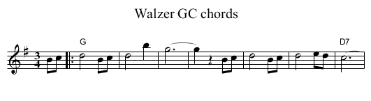 Walzer GC chords - staff notation