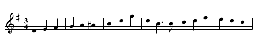 Walzer - staff notation