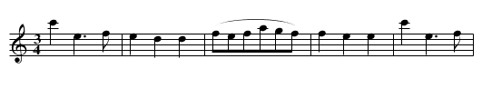 Walzer - staff notation