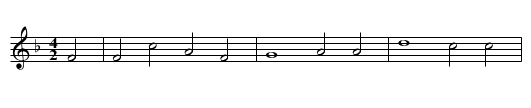 Wanderlied - staff notation