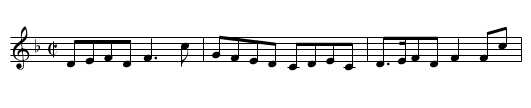 Wappinschaw, The - staff notation