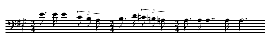 War song - staff notation