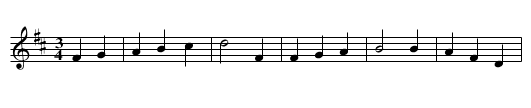 Warleggan Ox Driver - staff notation