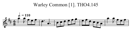 Warley Common [1]. THO4.145 - staff notation