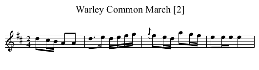 Warley Common March [2] - staff notation