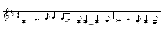 Wars of Germany - staff notation