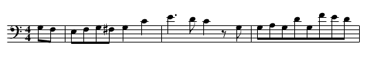 WAS SOLL ICH IN DER FREMDE THUN - staff notation