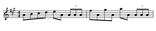 Washington Hornpipe - staff notation