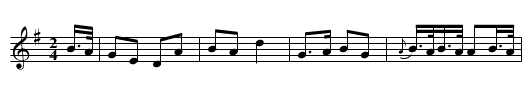 Washington's March [2] - staff notation
