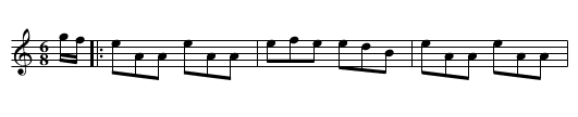 Wasn't she fond of me? - staff notation