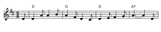Wassail 2 - staff notation