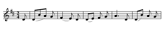 Wassail Song - staff notation