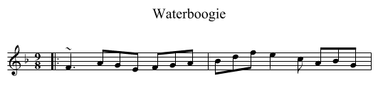 Waterboogie - staff notation