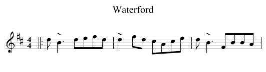Waterford - staff notation
