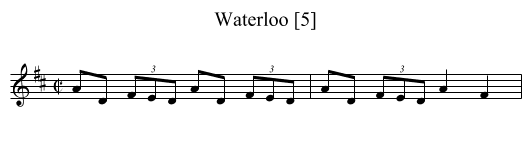 Waterloo [5] - staff notation