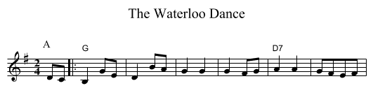 Waterloo Dance, The  - staff notation