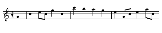 Waterloo Dance - staff notation