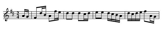 Waterloo Dance - staff notation