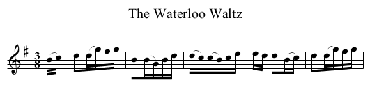 Waterloo Waltz, The - staff notation
