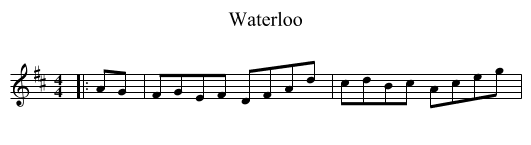 Waterloo - staff notation