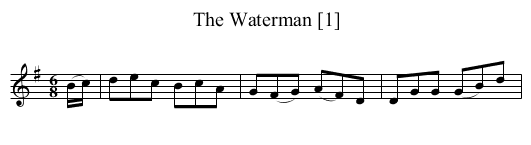 Waterman [1], The - staff notation