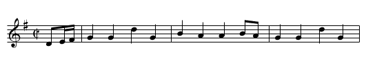 Watson's Scotch Measure.  JHa.50 - staff notation