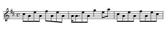 Watterneish - staff notation