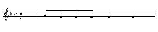 Watton Towns End - staff notation