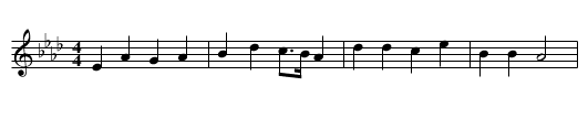 Watts's Cradle Song - staff notation