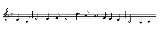 Waulkin'O'the Fauld - staff notation